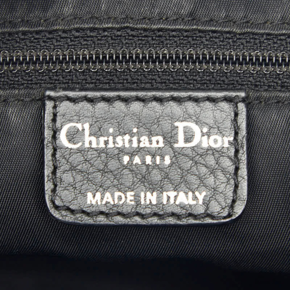 CHRISTIAN DIOR Black Leather Trotter Shoulder Bag - Picture 11 of 11